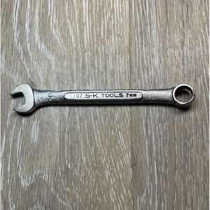 Vintage S-K Tools 8307 - 7mm Combination Wrench 12 Point Made In USA 3.5" Long